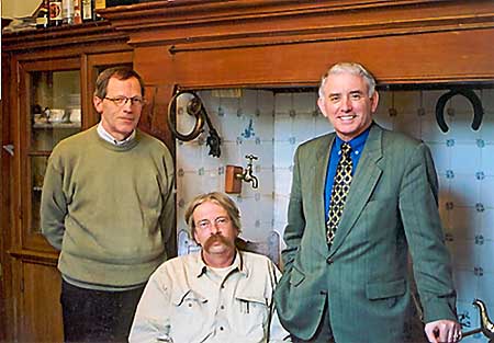 De oprichters van de SHEV; v.l.n.r. Henk Mijland, Vincent de Kort en Jacq. Bijnen