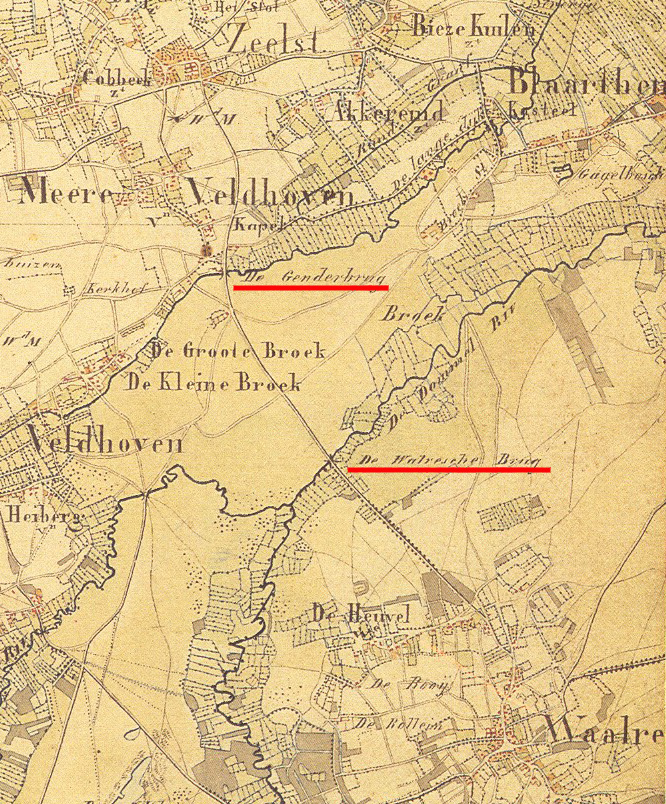 Topografische kaart uit 1856/1857.