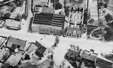 luchtfoto uit 1938 van de Meerveldhovense boom