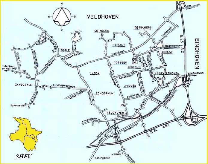 kaart Veldhoven